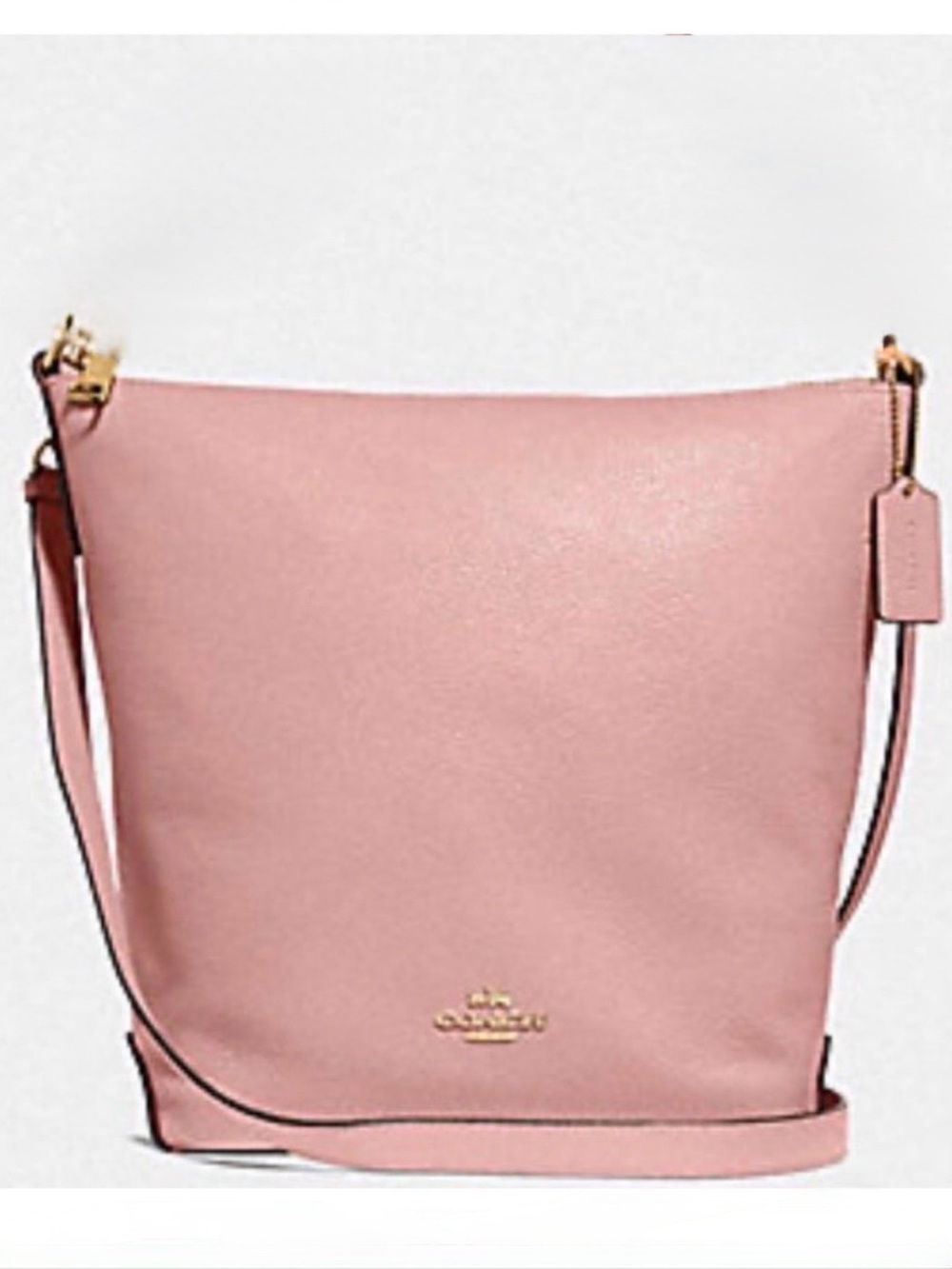 COACH F45066 🩷ABBY DUFFLE🩷 PINK PEBBLE LEATHER SHOULDER CROSSBODY BAG 🌟EUC🌟